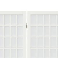 Miniatyr av produktbild för Rumsavdelare med 5 paneler japansk stil 200x170 cm vit