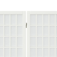 Produktbild för Rumsavdelare med 4 paneler japansk stil 160x170 cm vit