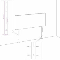 Produktbild för Sänggavel mörkgrön 180x5x118/128 cm sammet