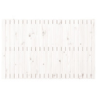 Produktbild för Väggmonterad huvudgavel vit 140x3x90 cm massiv furu