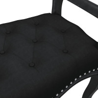 Produktbild för Bänk svart 110x45x60 cm sammet