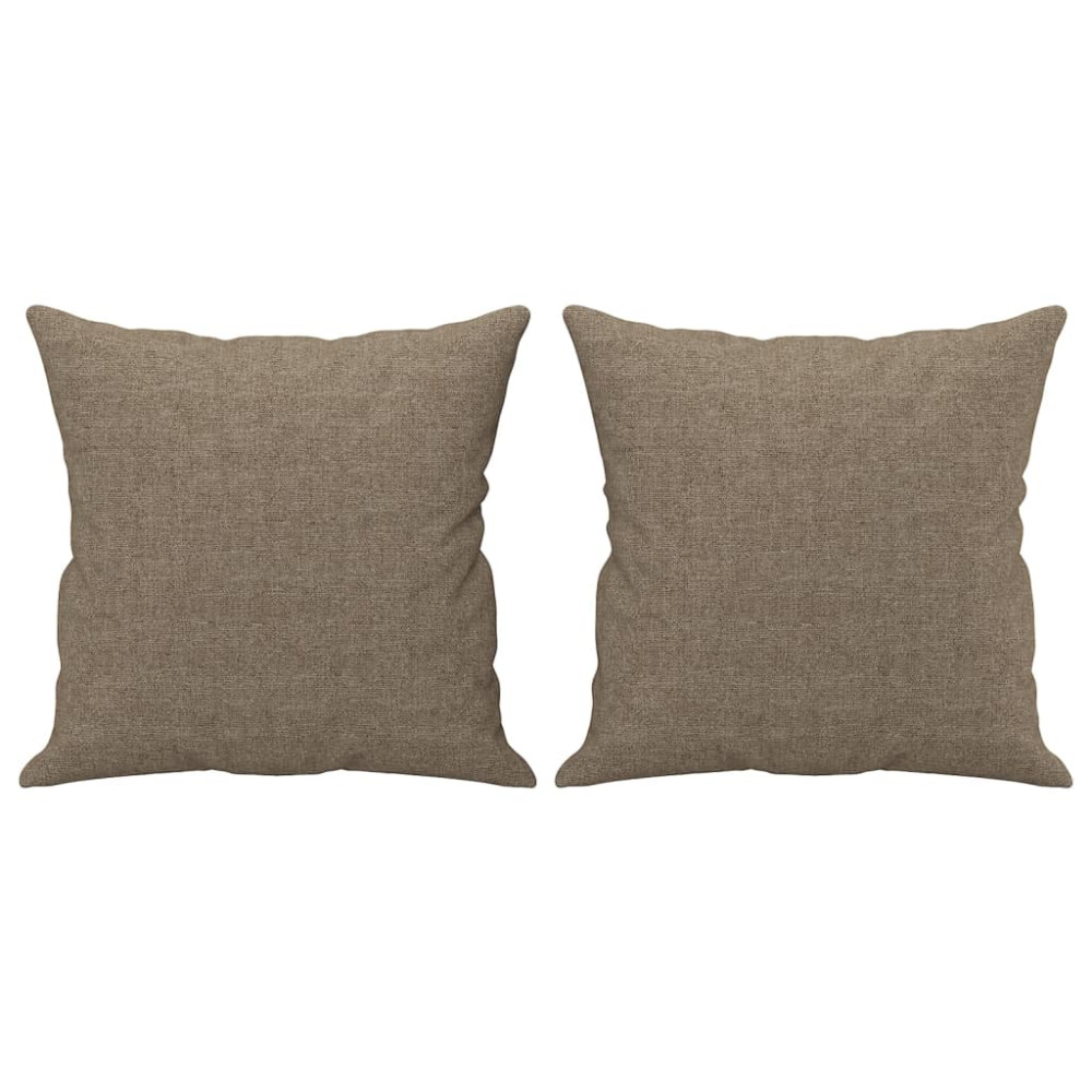 Produktbild för 2-sitssoffa med kuddar&dynor taupe 140 cm tyg