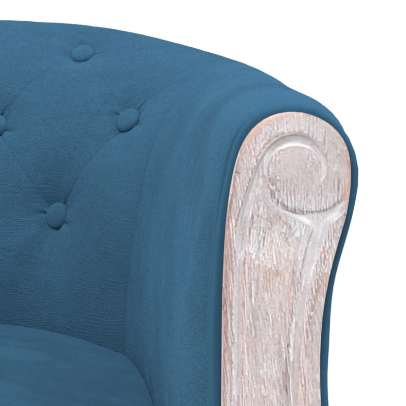 Produktbild för Matstol blå sammet