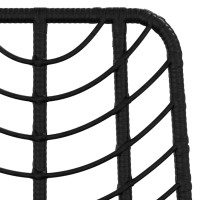 Produktbild för Barstolar 2 st svart 45x56x103,5 cm PE-rotting och stål