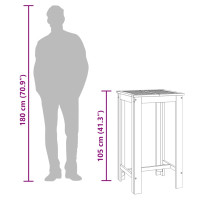 Produktbild för Ståbord för utomhusbruk 60x60x105 cm massiv akacia