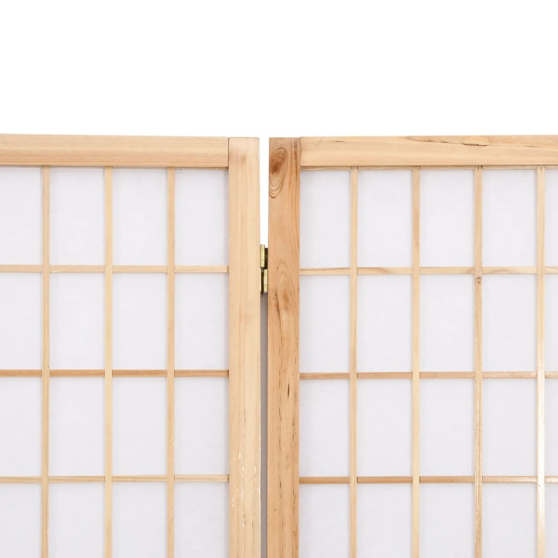 Produktbild för Rumsavdelare med 4 paneler japansk stil 160x170 cm