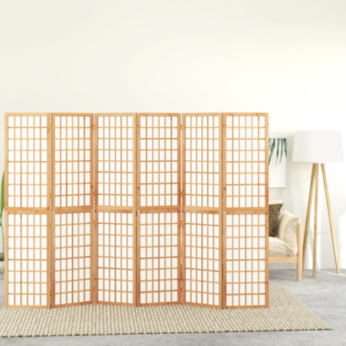 vidaXL Rumsavdelare med 6 paneler japansk stil 240x170 cm