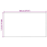Produktbild för Tältmatta taupe 400x700 cm HDPE