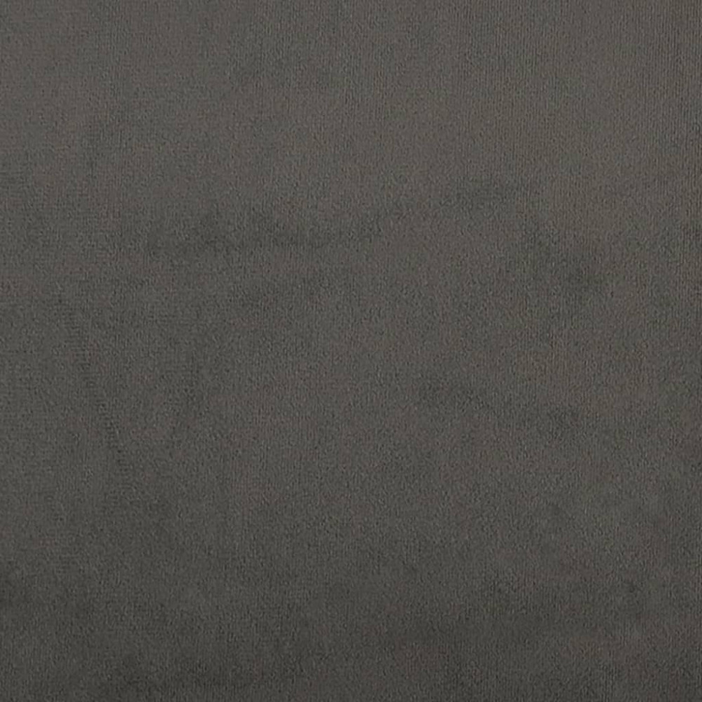 Produktbild för Ramsäng med madrass mörkgrå 80x200 cm sammet