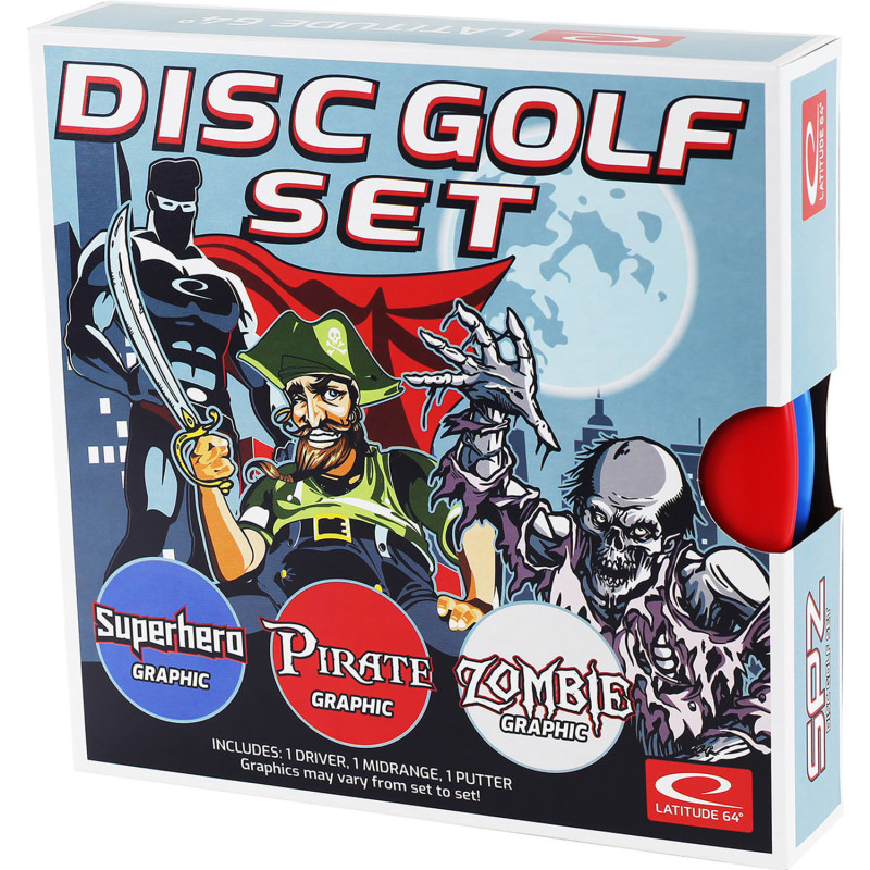 Produktbild för Disc Golf Set SPZ 3 olika Discar