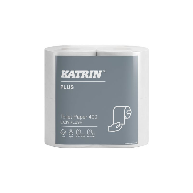 Produktbild för Toalettpapper KATRIN Plus 400 EF 20/fp