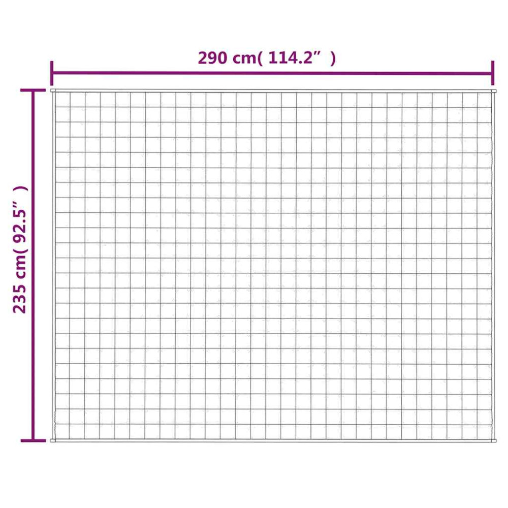 Produktbild för Tyngdtäcke grå 235x290 cm 15 kg tyg