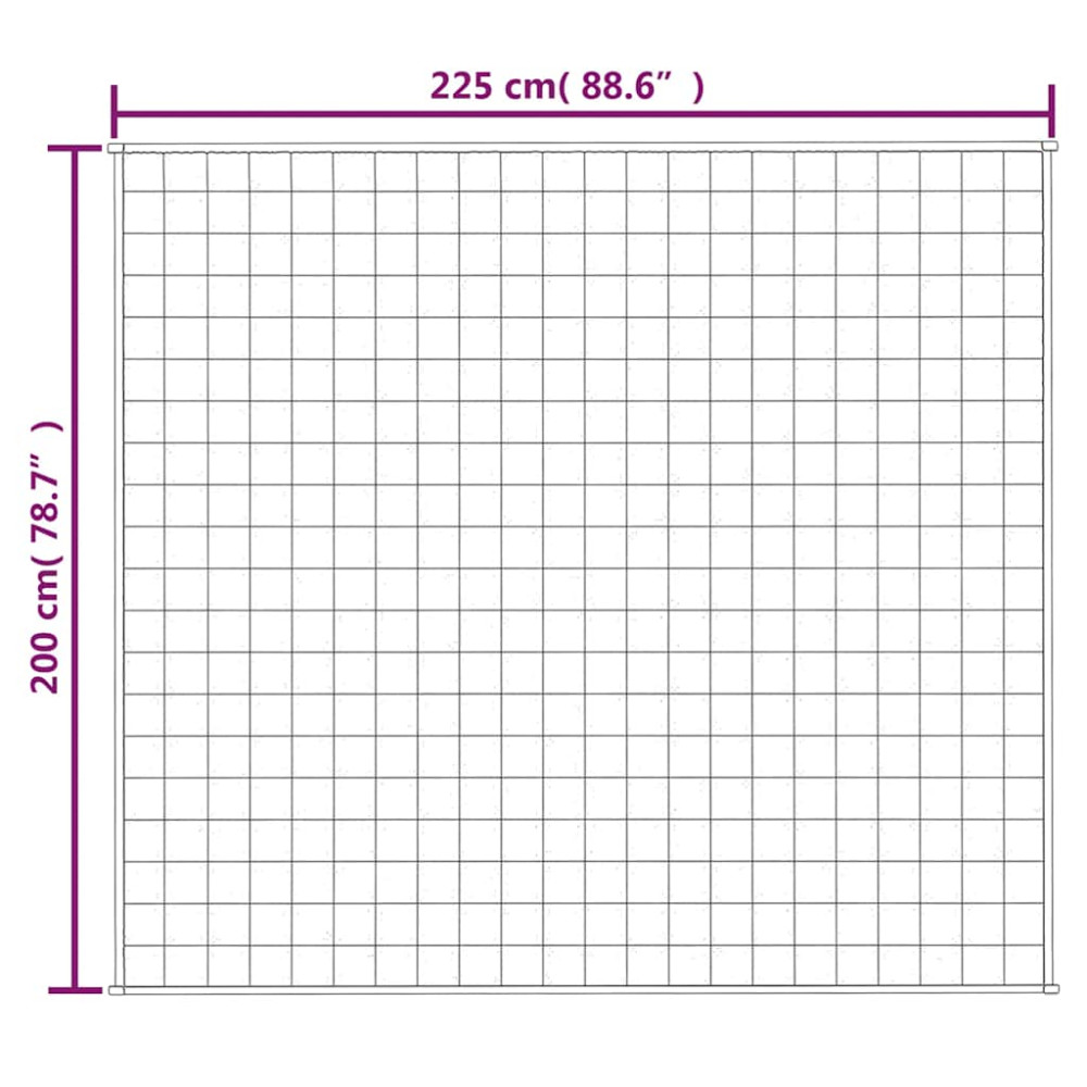 Produktbild för Tyngdtäcke grå 200x225 cm 9 kg tyg