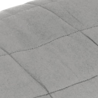 Produktbild för Tyngdtäcke grå 200x225 cm 13 kg tyg