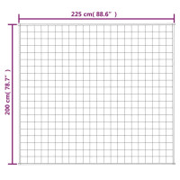 Produktbild för Tyngdtäcke grå 200x225 cm 13 kg tyg