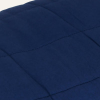 Produktbild för Tyngdtäcke blå 150x200 cm 7 kg tyg