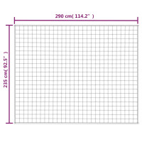 Produktbild för Tyngdtäcke grå 235x290 cm 11 kg tyg