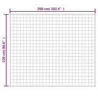 Produktbild för Tyngdtäcke gräddvit 220x260 cm 11 kg tyg