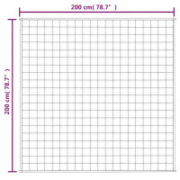 Produktbild för Tyngdtäcke blå 200x200 cm 13 kg tyg