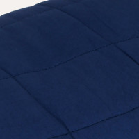 Produktbild för Tyngdtäcke blå 220x235 cm 11 kg tyg