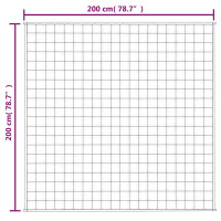 Produktbild för Tyngdtäcke blå 200x200 cm 9 kg tyg