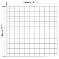 Produktbild för Tyngdtäcke gräddvit 200x200 cm 13 kg tyg