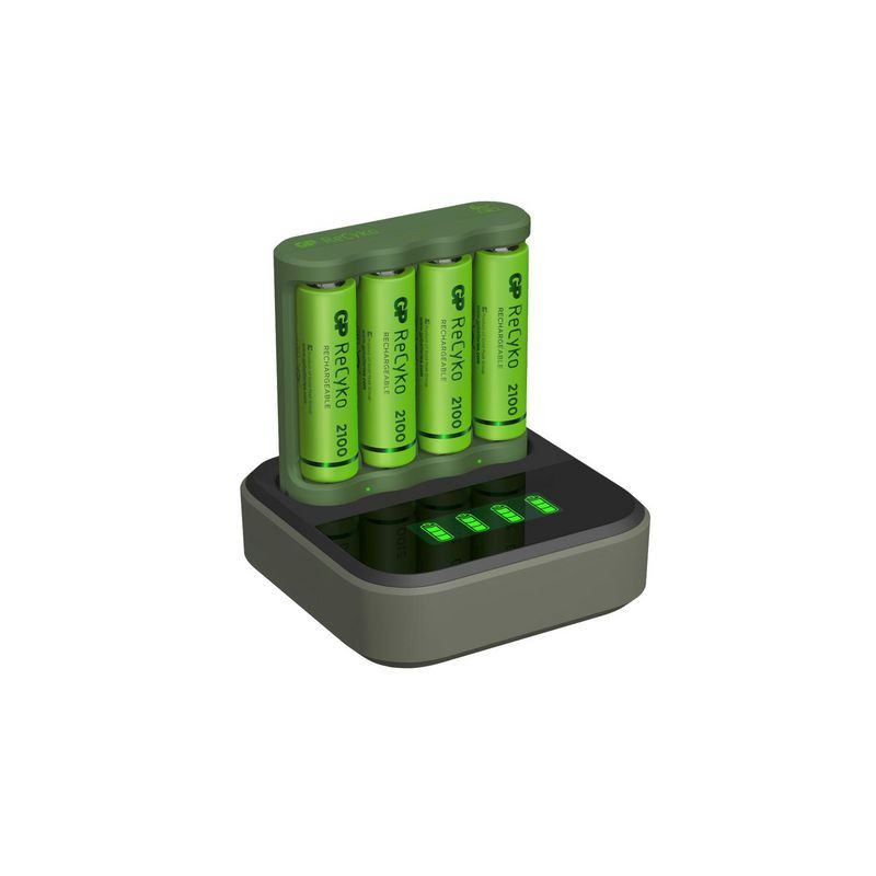 Produktbild för Batteriladdare GP ReCyko USB 4AA