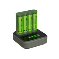 Miniatyr av produktbild för Batteriladdare GP ReCyko USB 4AA
