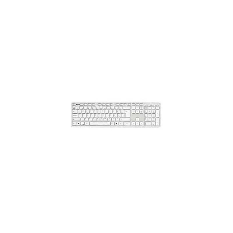 Produktbild för Matting 508103 tangentbord USB QWERTY Nordic Silver, Vit