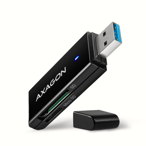 AXAGON Axagon CRE-S2N kortläsare USB 3.2 Gen 1 (3.1 Gen 1) Type-A Svart