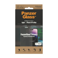 Produktbild för PanzerGlass iPhone 14 Pro Max - Privacy Genomskinligt skärmskydd Apple 1 styck