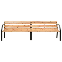 Produktbild för Dubbelbänk 225 cm massivt granträ