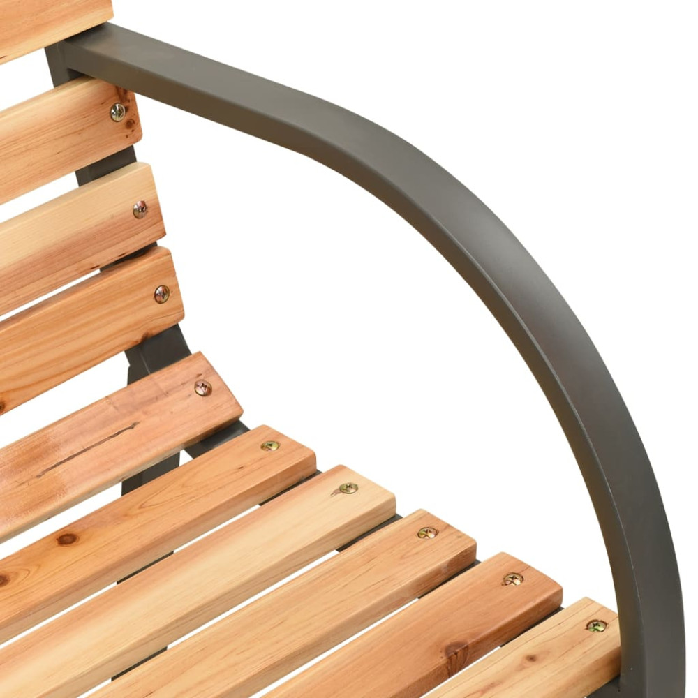 Produktbild för Dubbelbänk 225 cm massivt granträ