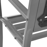Produktbild för Trädgårdsbänk svart 120 cm stål