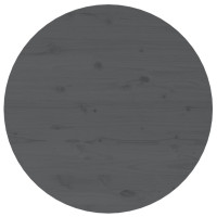 Produktbild för Soffbord grå Ø 55x45 cm massivt furu