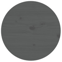 Produktbild för Soffbord grå Ø 55 x 60 cm massivt furu