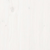 Produktbild för Soffbord vit Ø 42,5x45 cm massiv furu