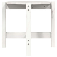 Produktbild för Soffbord vit Ø 52,5x45 cm massiv furu