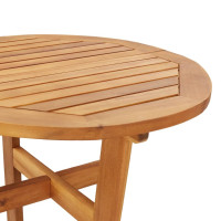 Produktbild för Ståbord för utomhusbruk Ø60x105 cm massivt akaciaträ