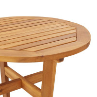 Produktbild för Ståbord för utomhusbruk Ø60x105 cm massivt akaciaträ