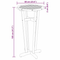 Produktbild för Ståbord för utomhusbruk Ø60x105 cm massivt akaciaträ
