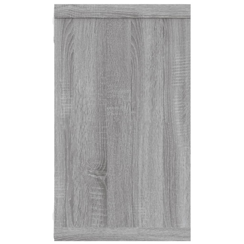 Produktbild för Vägghyllor 4 st grå 80x15x26,5 cm konstruerat trä