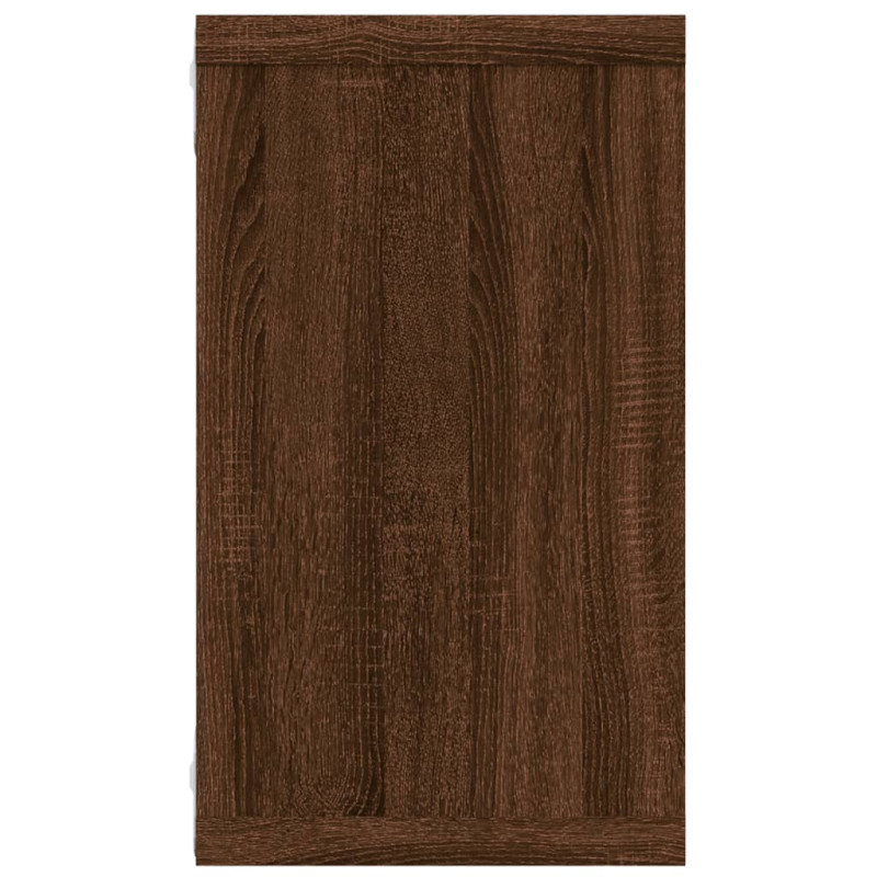 Produktbild för Vägghyllor 4 st brun ek 80x15x26,5 cm konstruerat trä