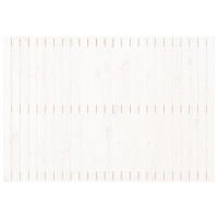 Produktbild för Väggmonterad huvudgavel vit 159,5x3x110 cm massiv furu