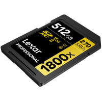 Produktbild för Lexar SDXC Pro 1800x U3 UHS-II R280/W210 (V60) 512GB