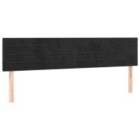 Produktbild för Ramsäng med madrass svart 180x200 cm sammet