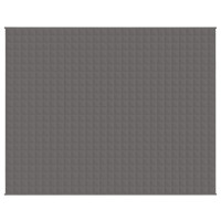 Produktbild för Tyngdtäcke grå 235x290 cm 11 kg tyg