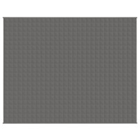Produktbild för Tyngdtäcke grå 235x290 cm 11 kg tyg