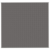 Produktbild för Tyngdtäcke grå 220x235 cm 15 kg tyg