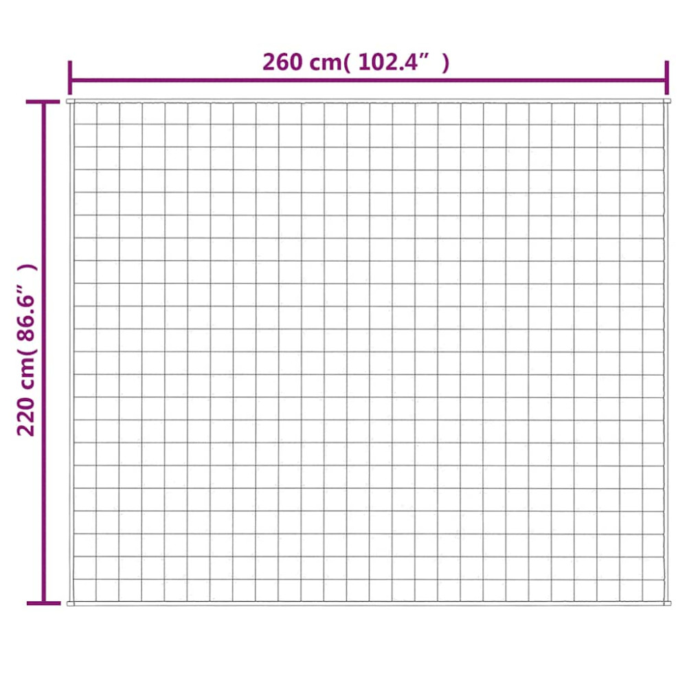 Produktbild för Tyngdtäcke blå 220x260 cm 11 kg tyg